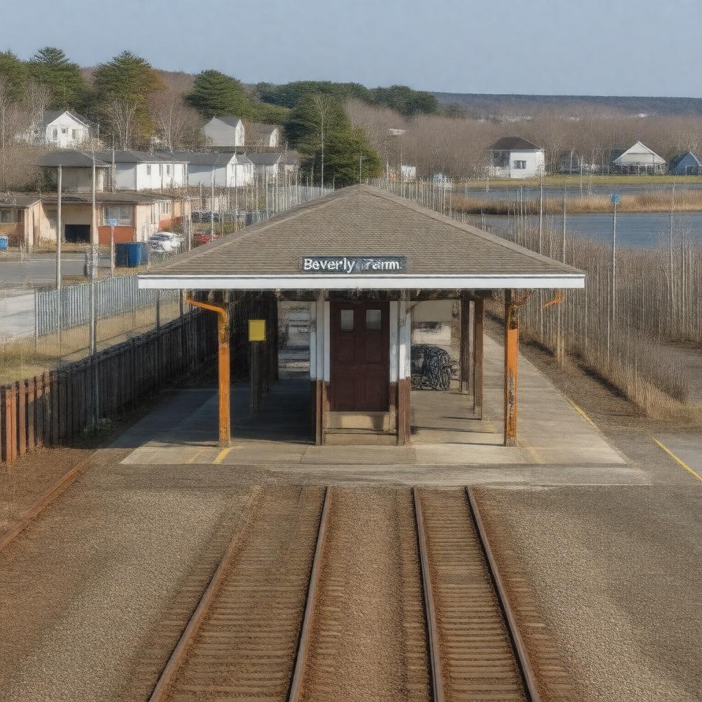 AI-created image of Beverly Farms station