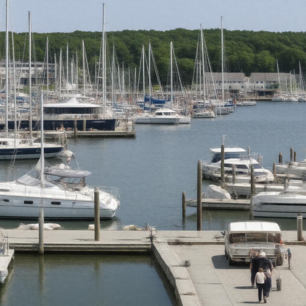 AI-created image of Beverly Harbor Marina