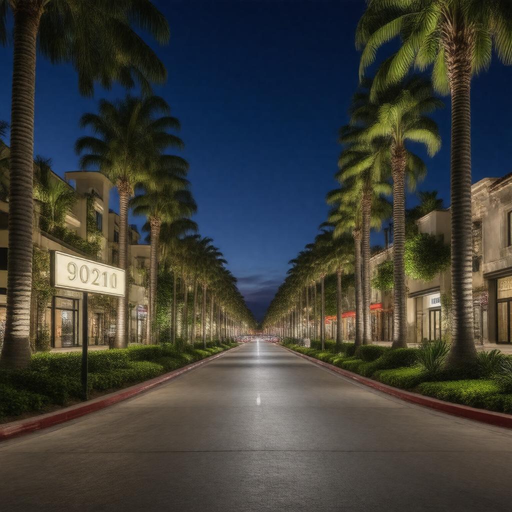 AI-created image of Beverly Hills, California, USA