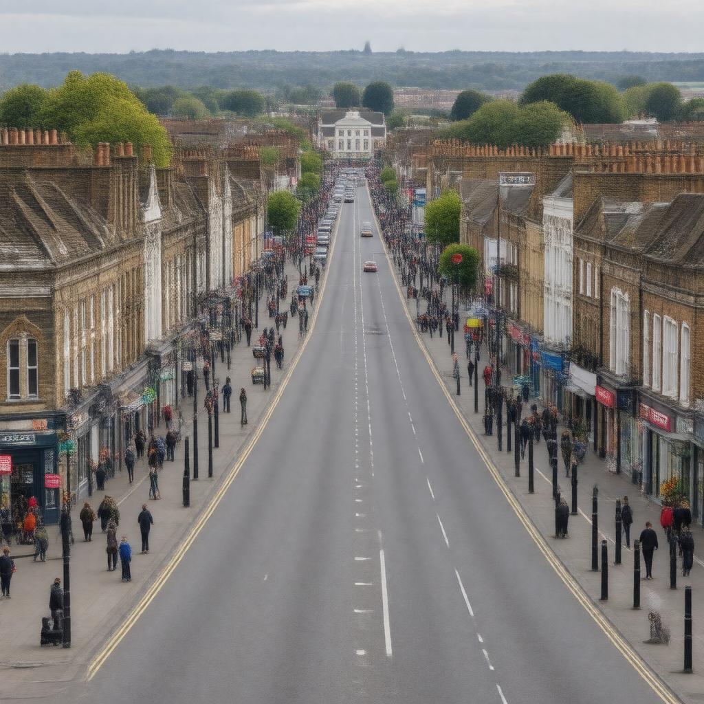 AI-created image of Bexleyheath, England