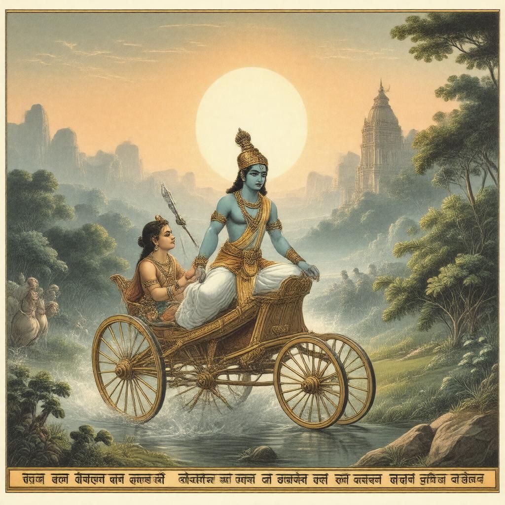 AI-created image of Bhagavad Gita
