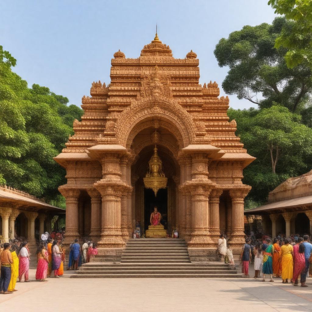 AI-created image of Bhairavi Temple