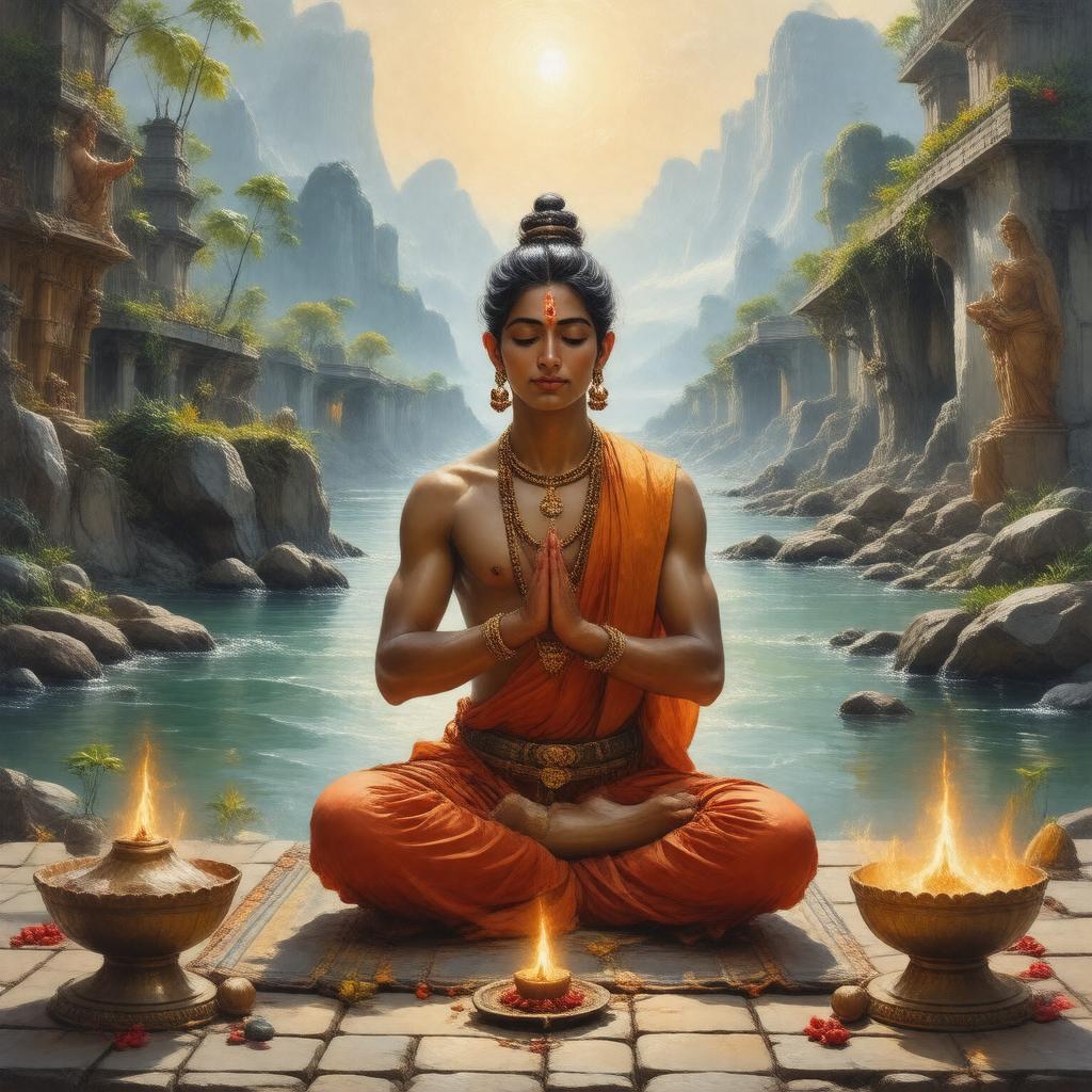 AI-created image of Bhakti Yoga