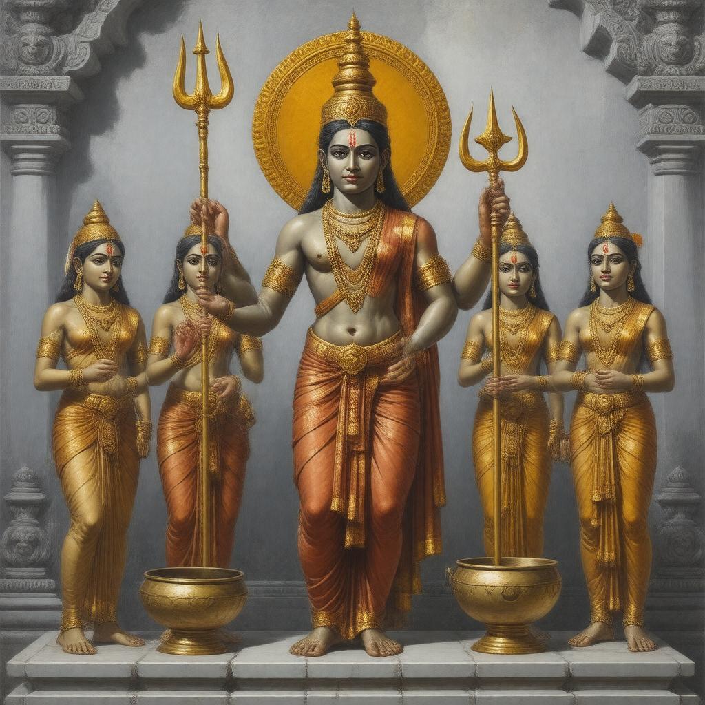 AI-created image of Bhikshatana