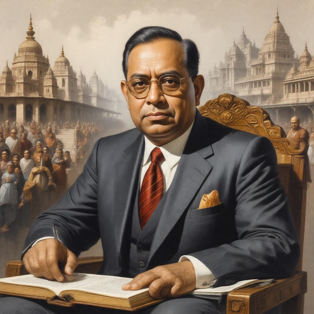 AI-created image of Bhimrao Ramji Ambedkar