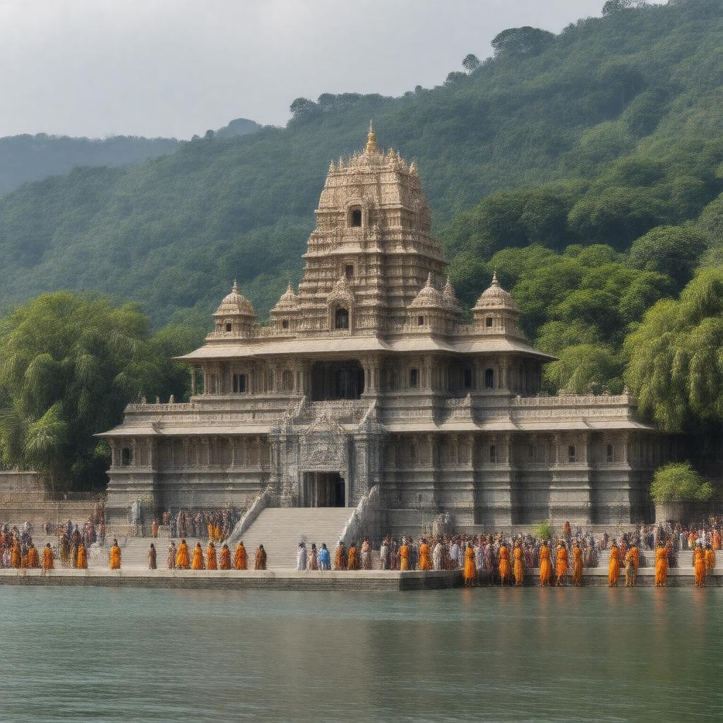 AI-created image of Bhramaramba Temple