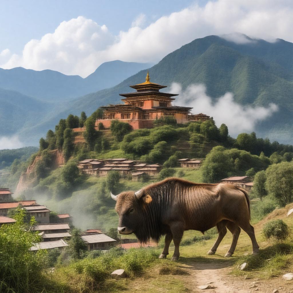 AI-created image of Bhutan