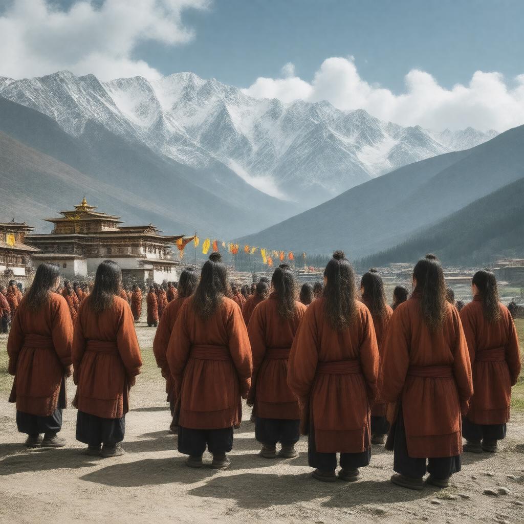 AI-created image of Bhutanese people