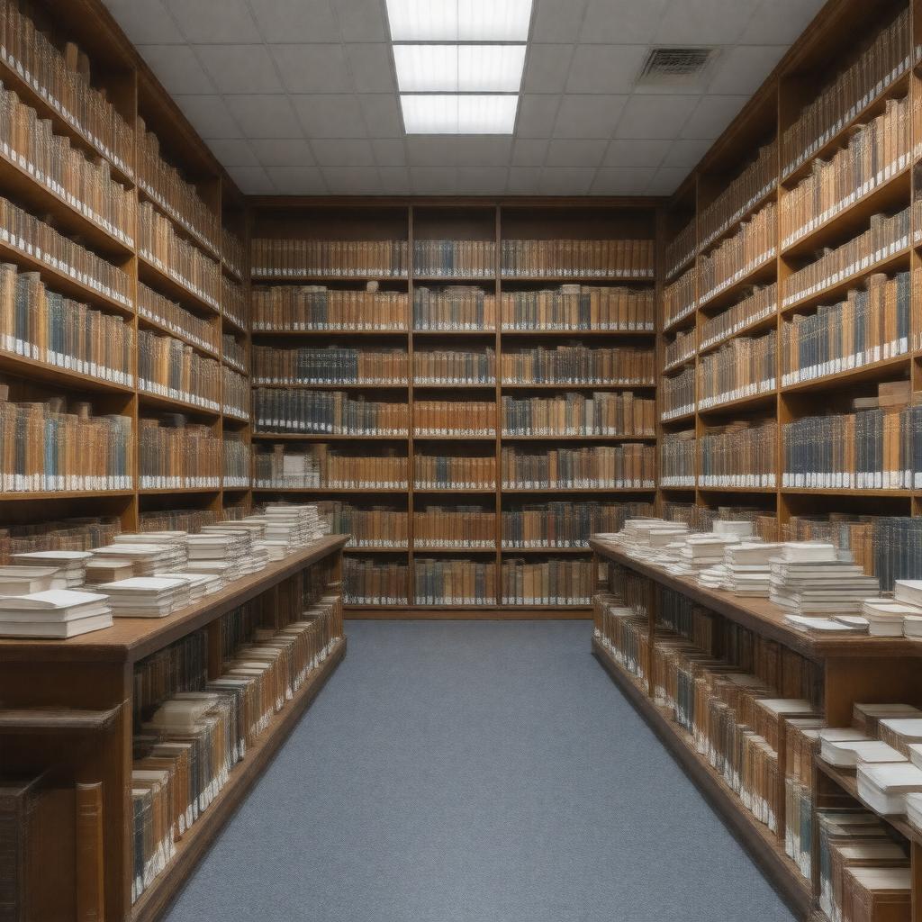 AI-created image of Bibliothèque de médecine vétérinaire