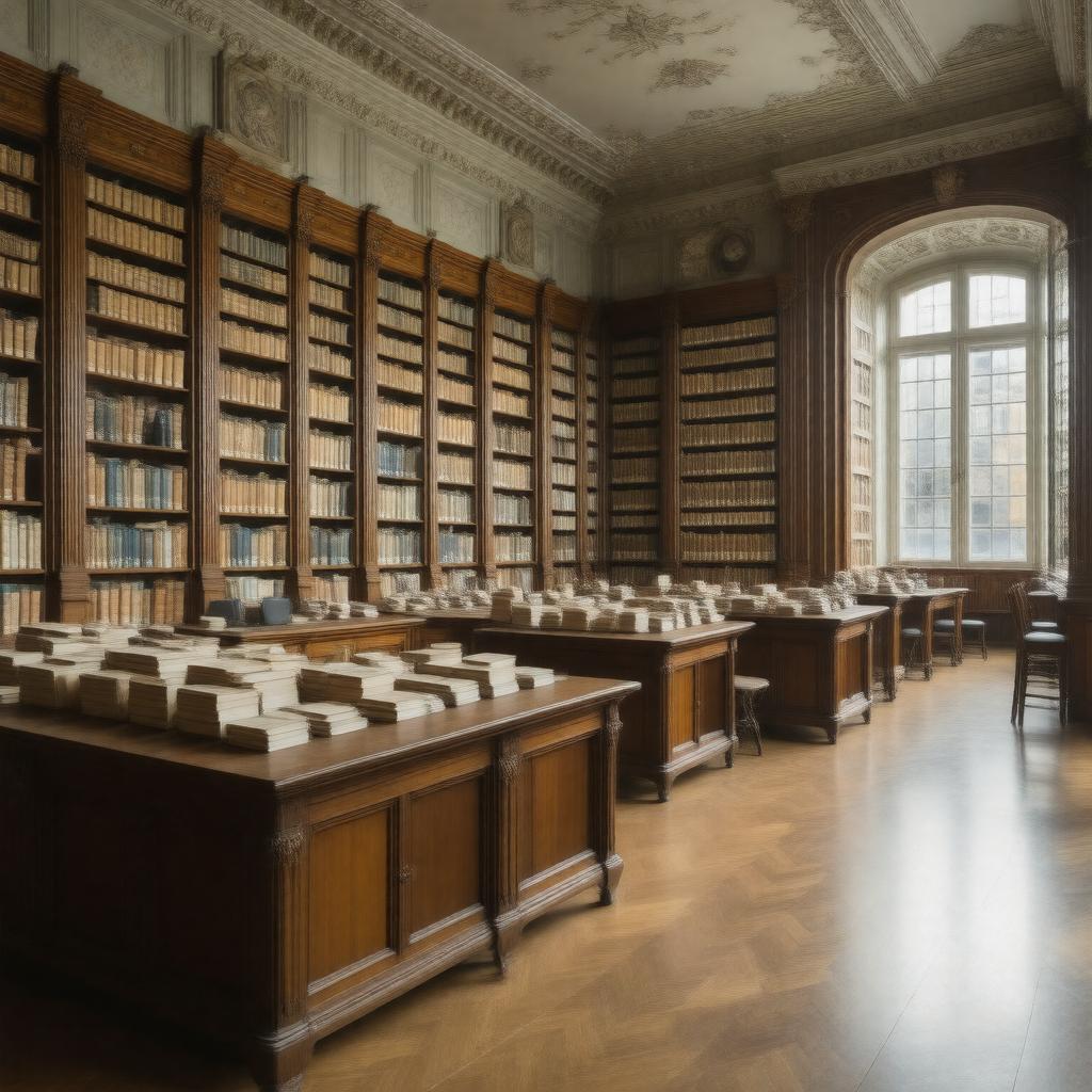 AI-created image of Bibliothèque de pharmacie