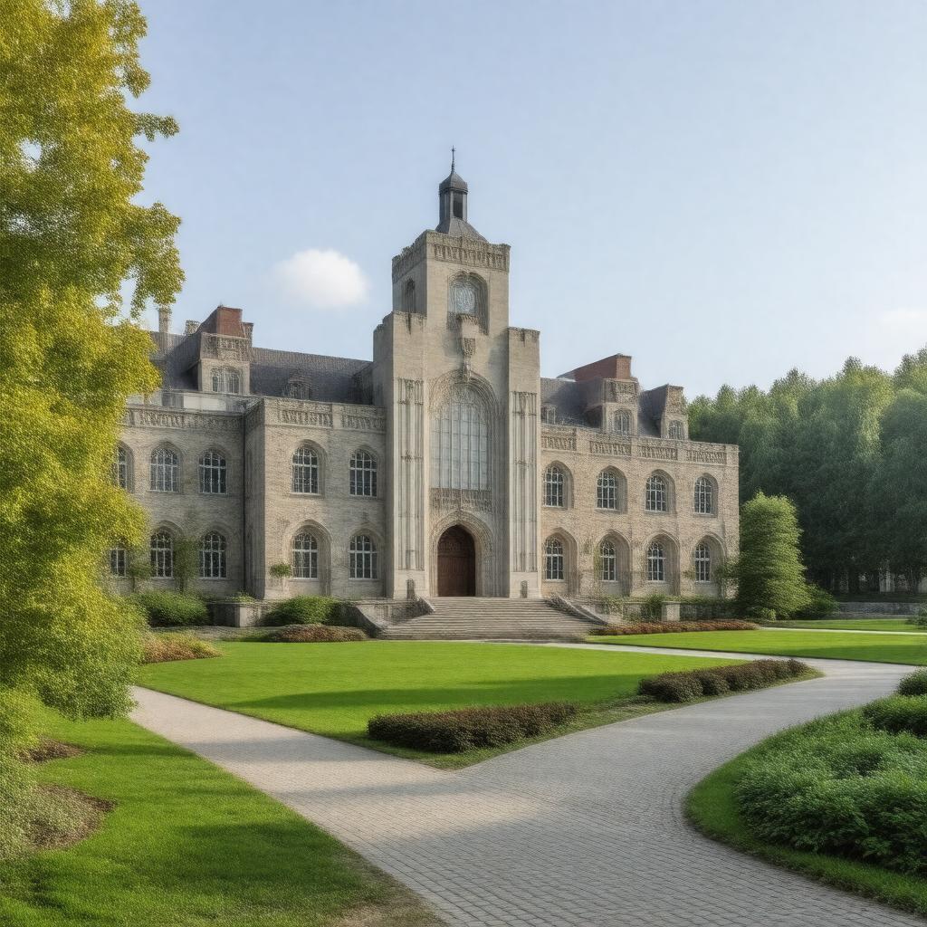 AI-created image of Bibliothèque des lettres et sciences humaines