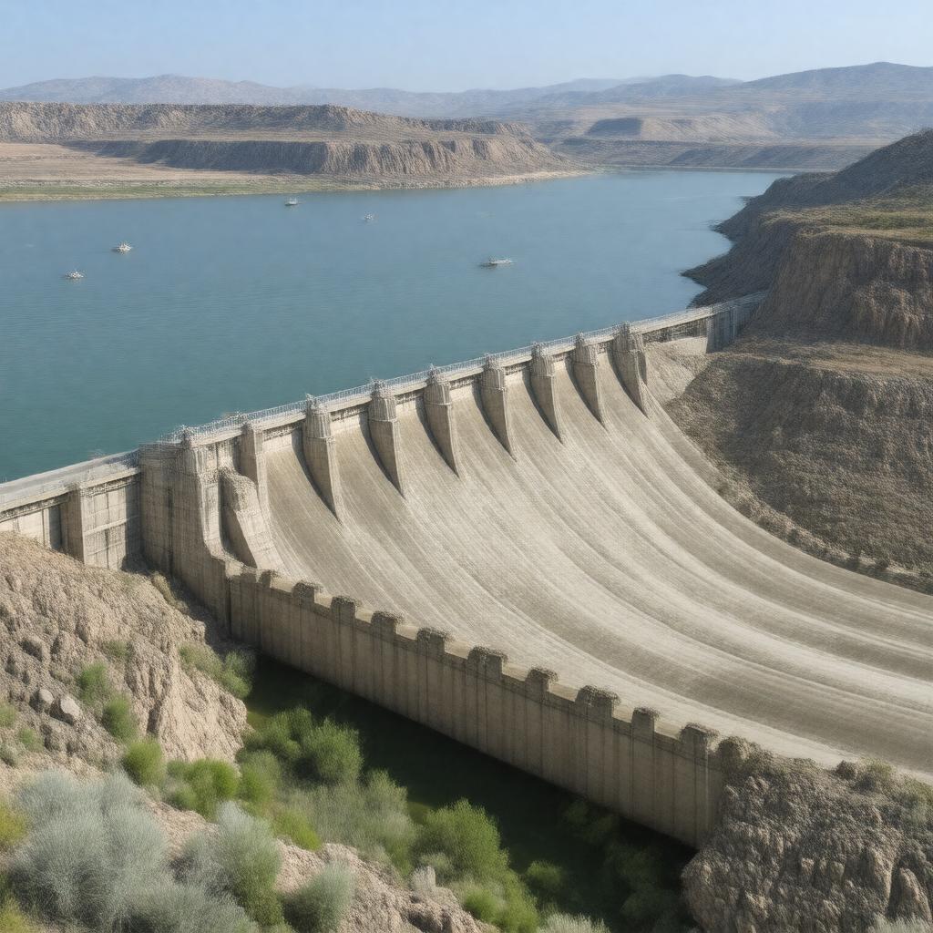 AI-created image of Big Bend Dam