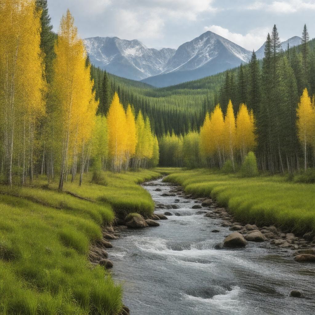 AI-created image of Big Piney Ranger District