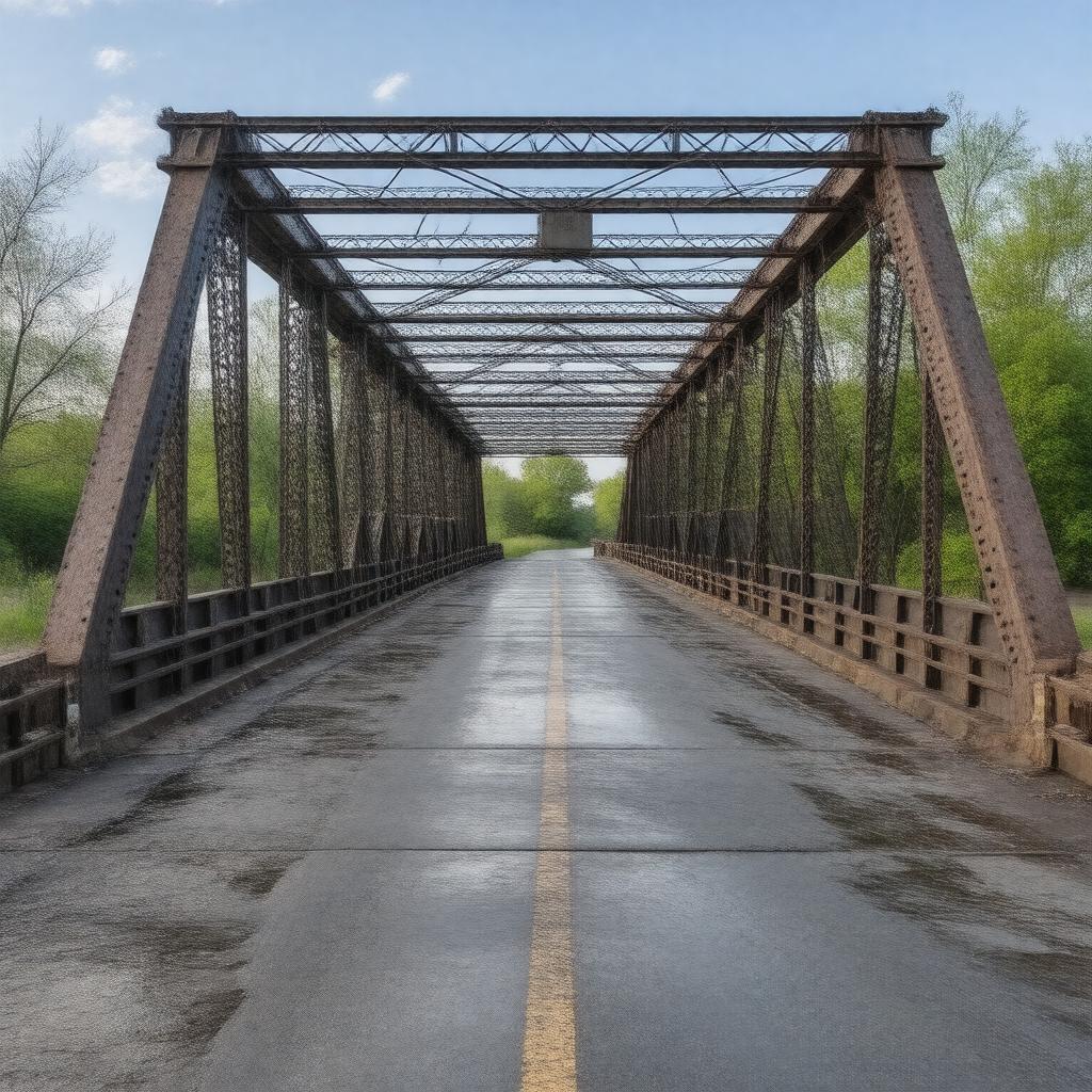 AI-created image of Big Sioux River Bridge