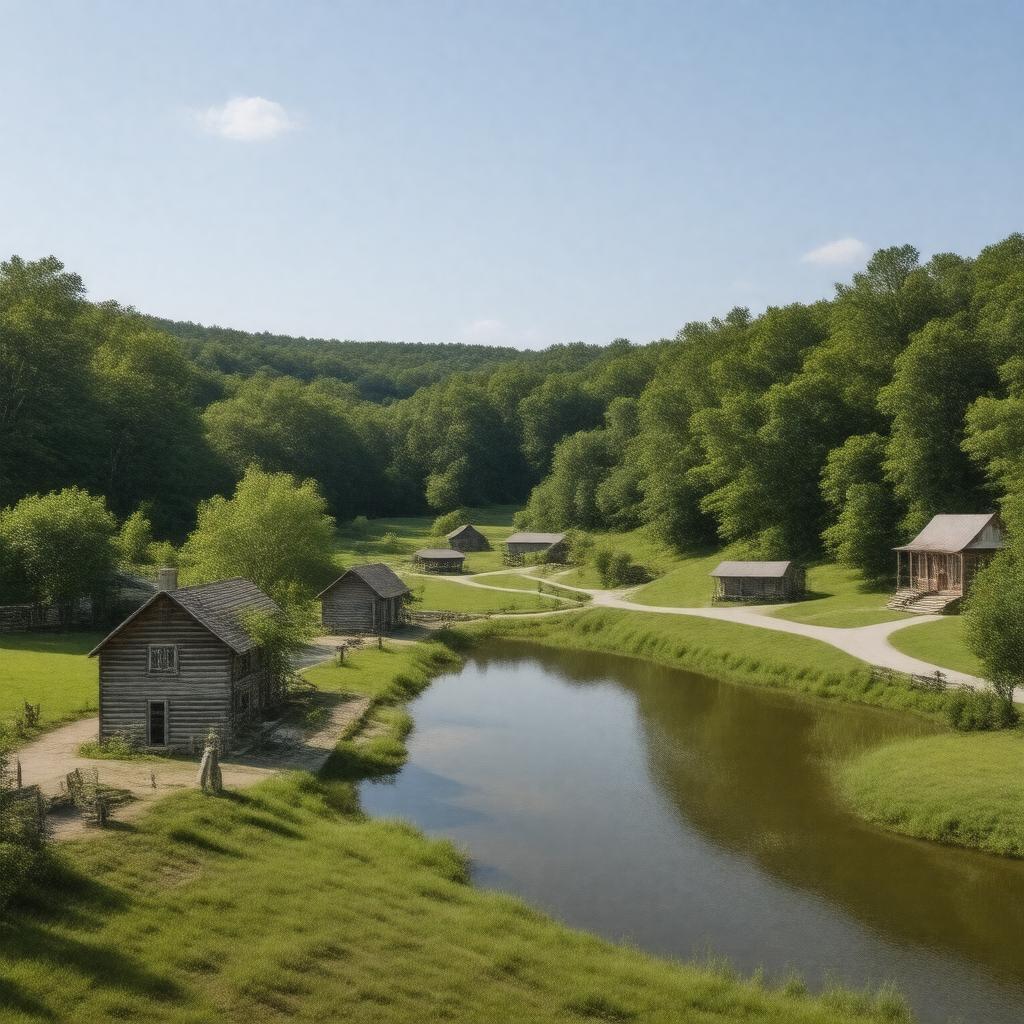 AI-created image of Big Spring Historic District