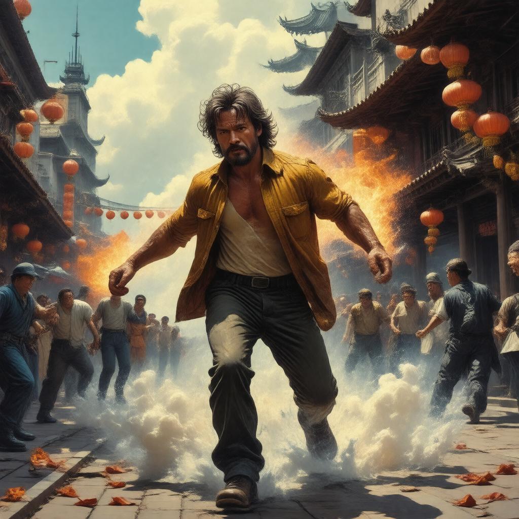 AI-created image of Big Trouble in Little China (film)