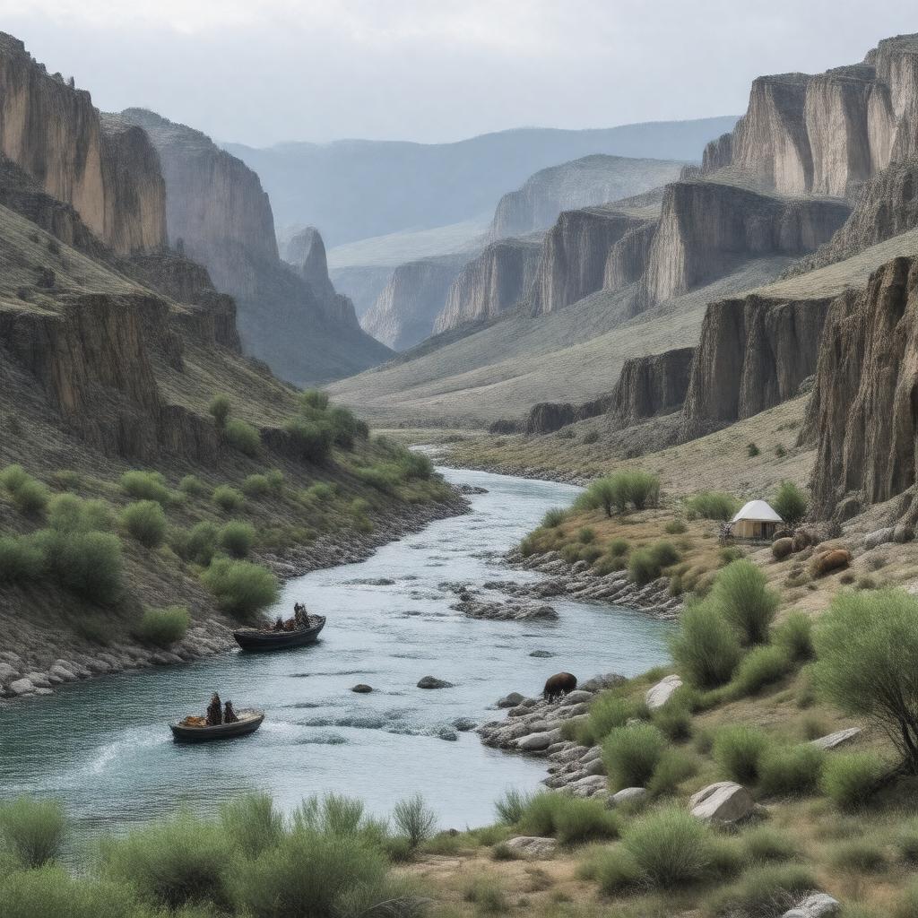 AI-created image of Bighorn Canyon