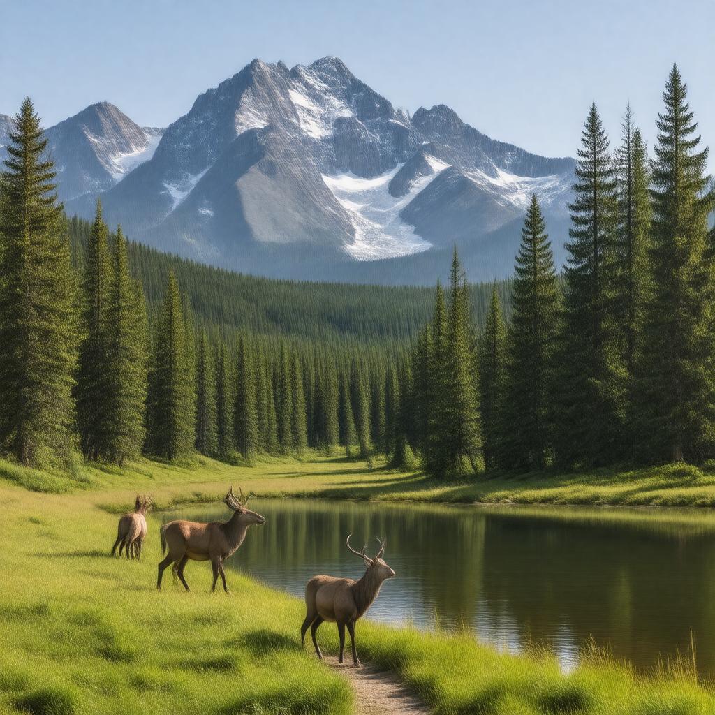 AI-created image of Bighorn National Forest