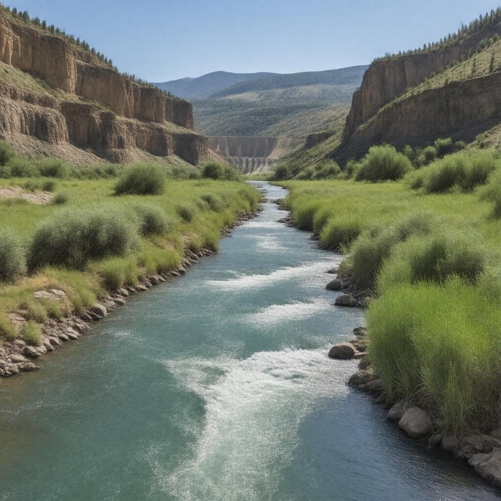 AI-created image of Bighorn River