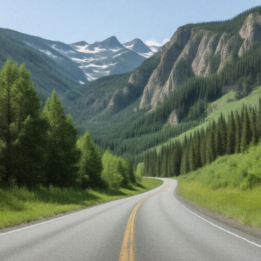 AI-created image of Bighorn Scenic Byway