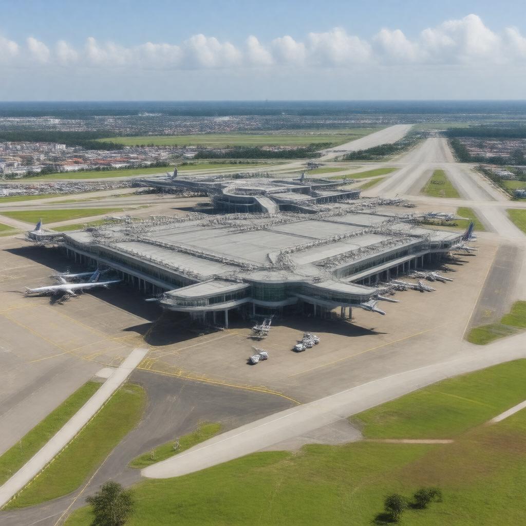 AI-created image of Biju Patnaik International Airport