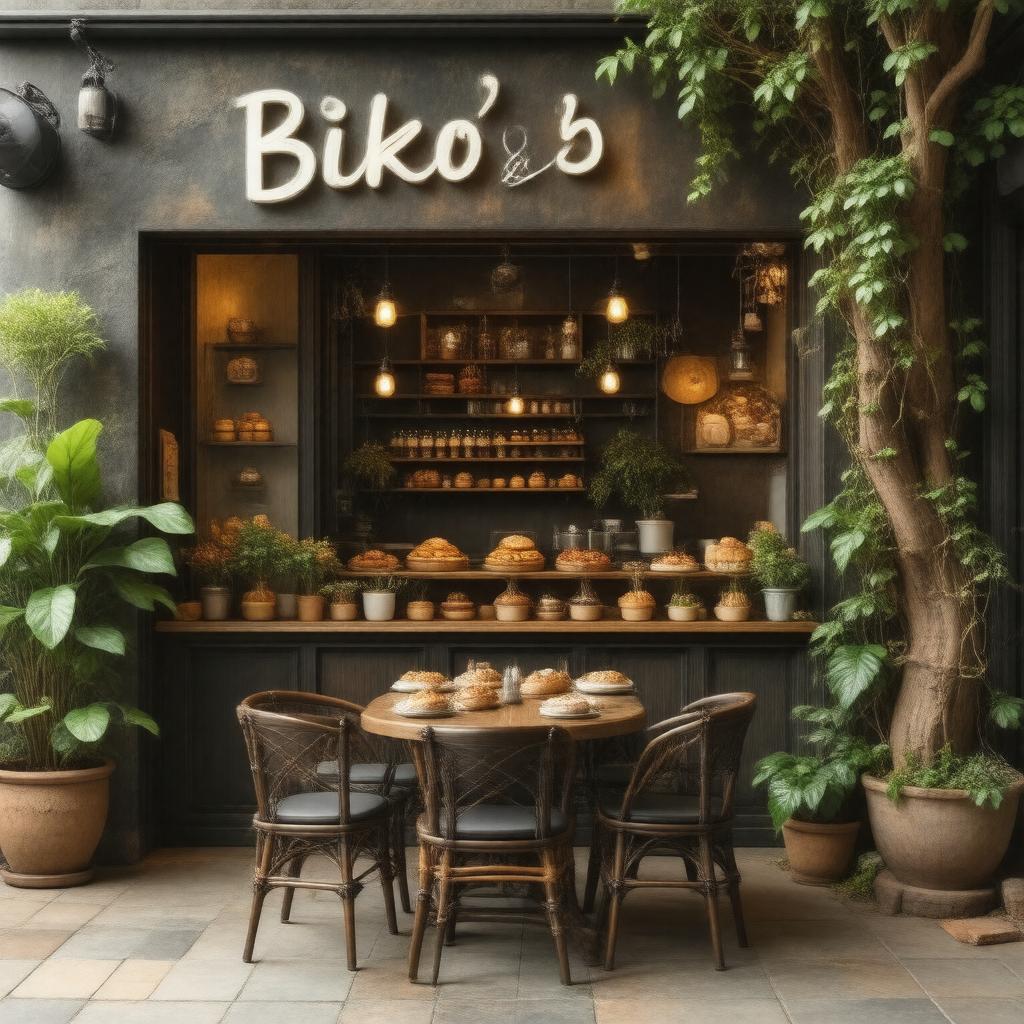 Click to view larger image AI-created image of Biko's Cafe