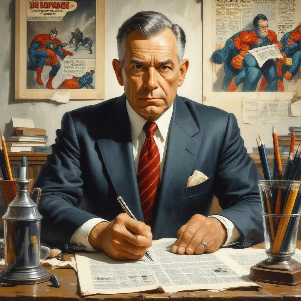 AI-created image of Bill Finger