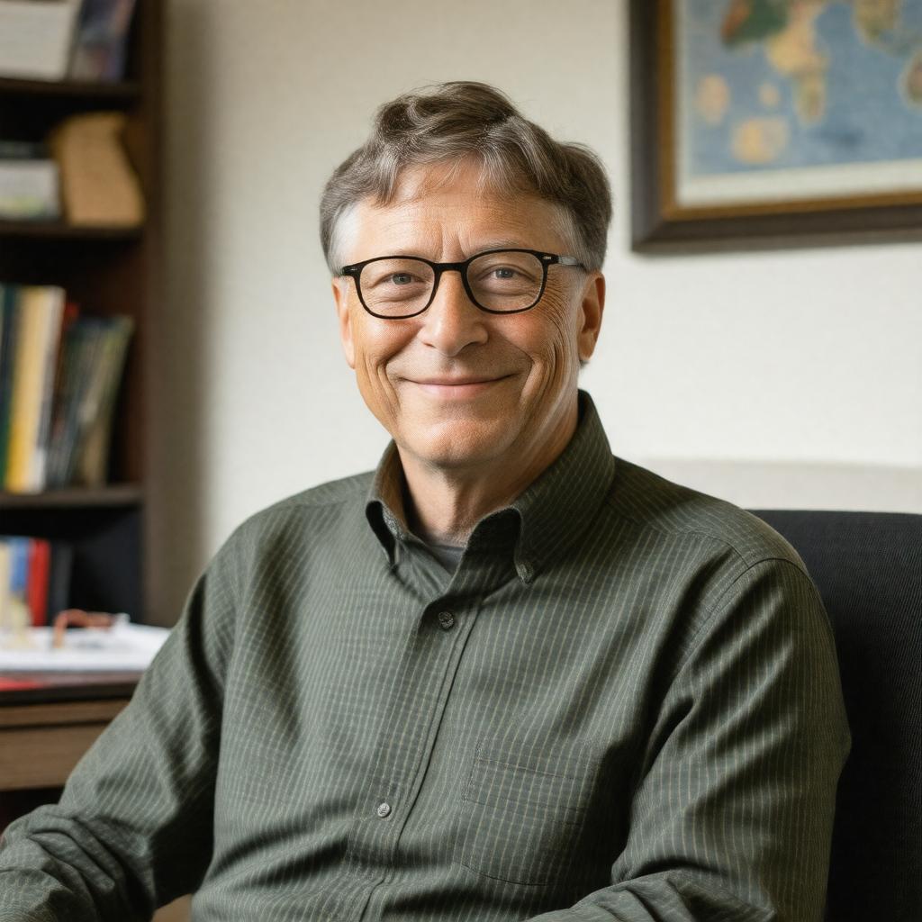 AI-created image of Bill Gates