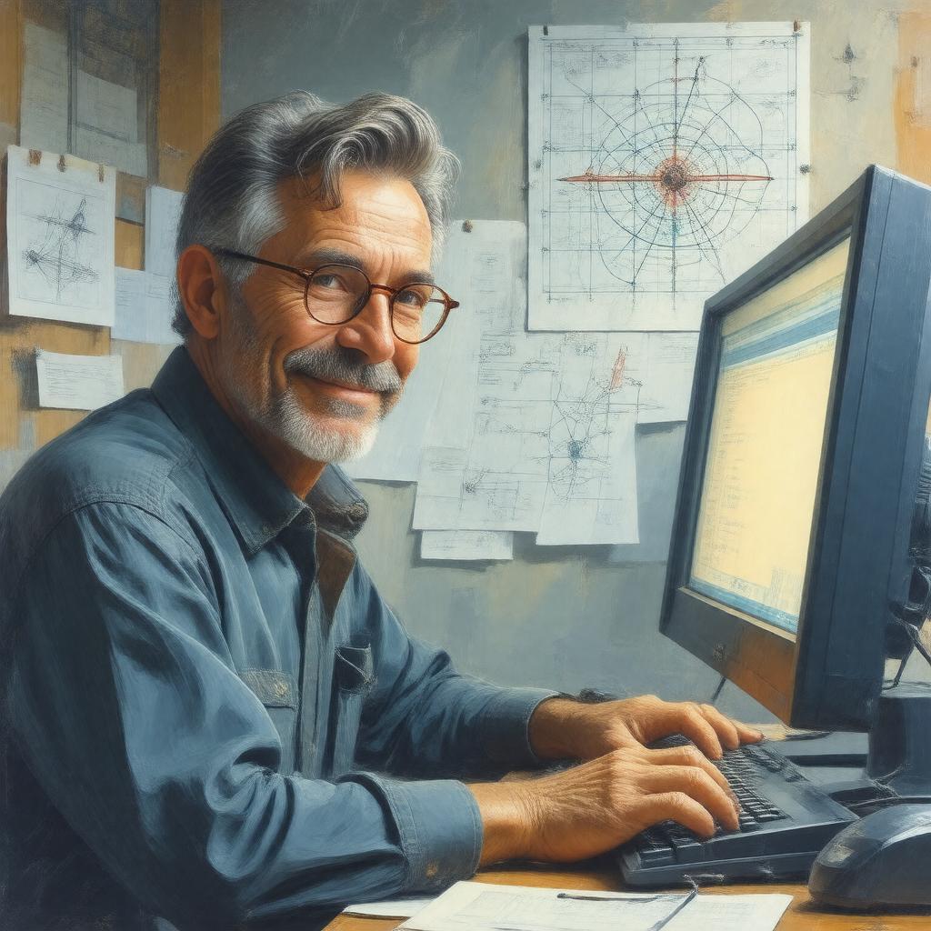 AI-created image of Bill Gosper