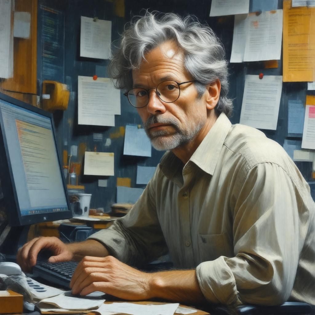 AI-created image of Bill Joy
