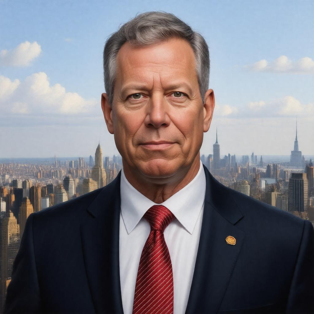 AI-created image of Bill de Blasio