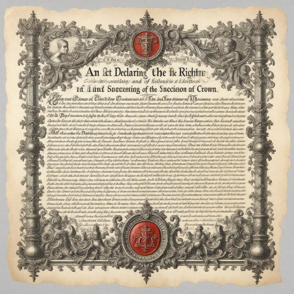 AI-created image of Bill of Rights 1689