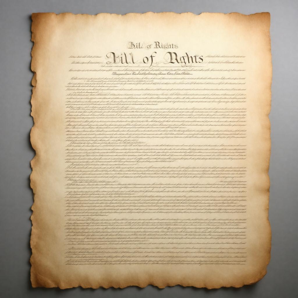 AI-created image of Bill of Rights