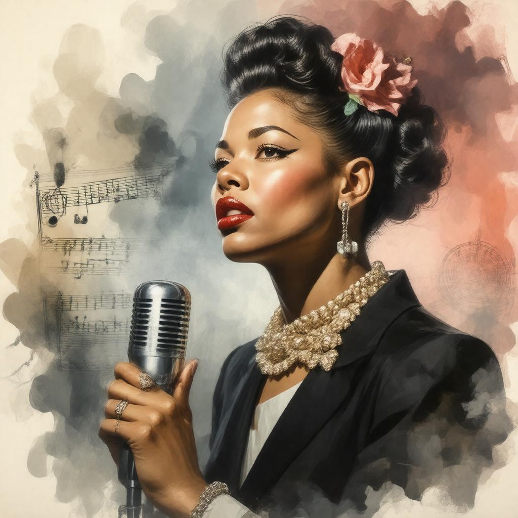 AI-created image of Billie Holiday