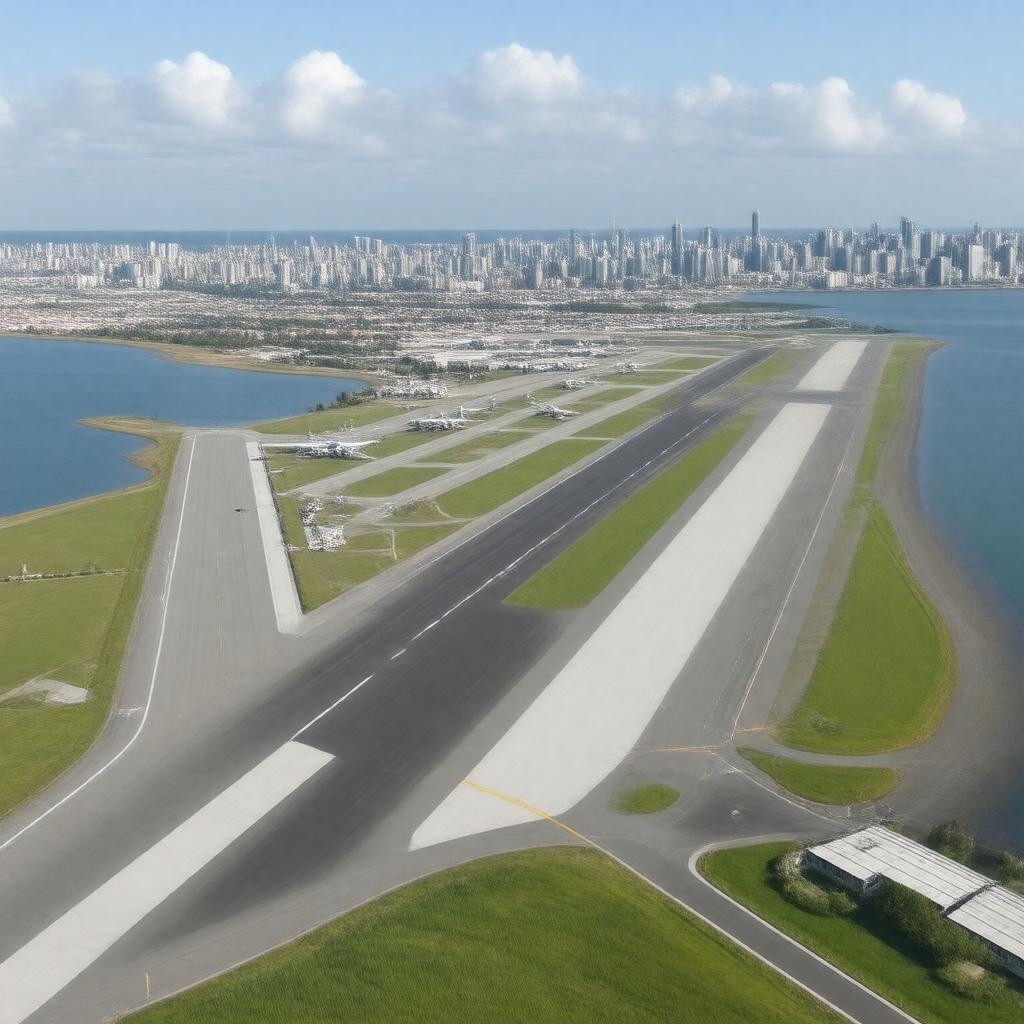 Click to view larger image AI-created image of Billy Bishop Toronto City Airport