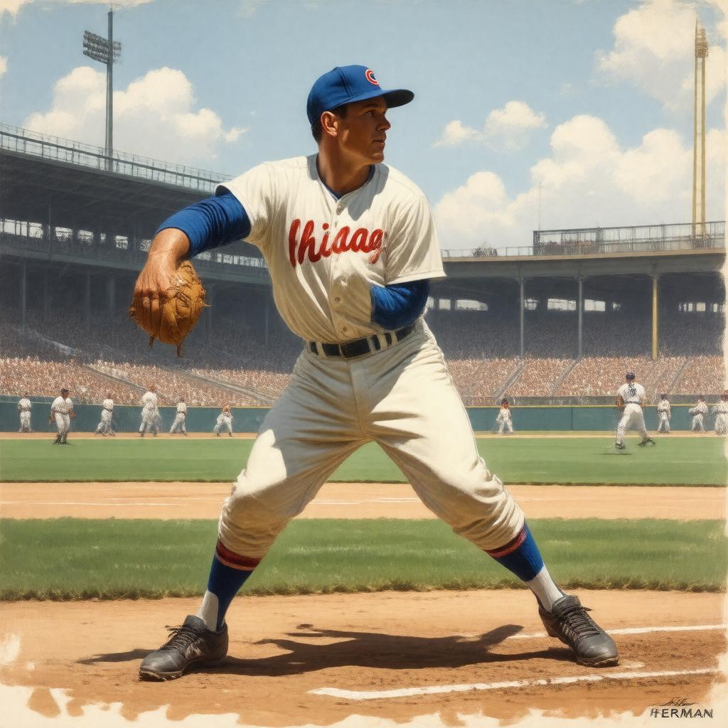 AI-created image of Billy Herman