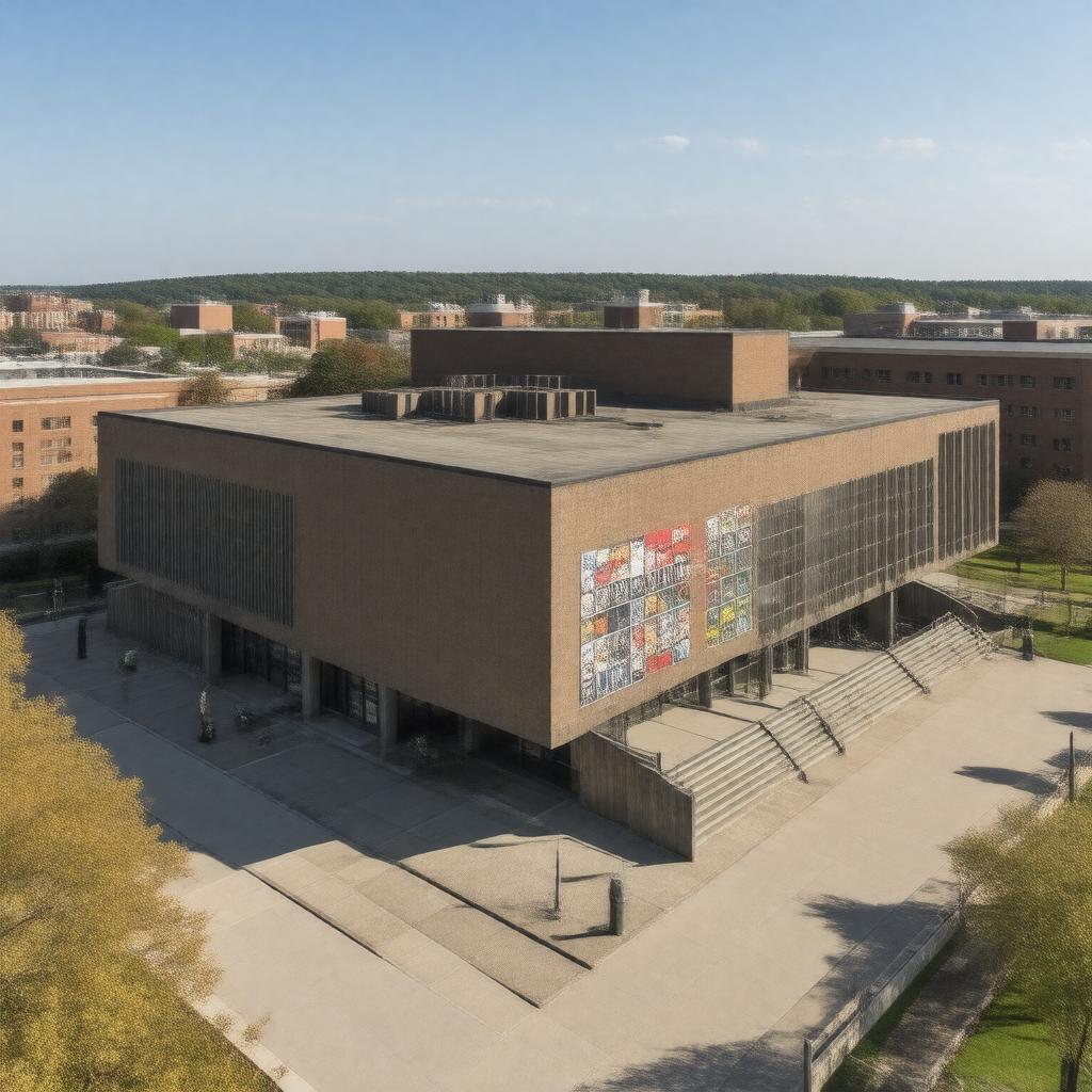 AI-created image of Billy Ireland Cartoon Library & Museum