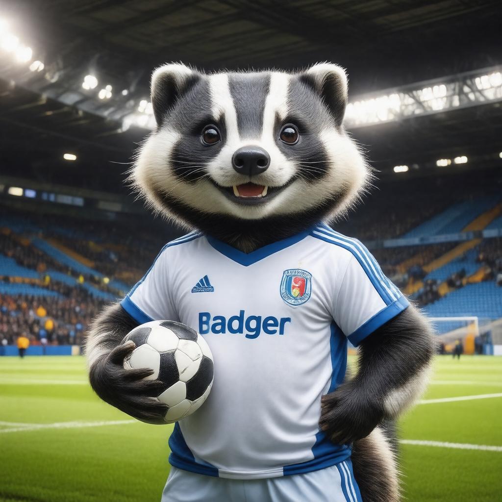 Click to view larger image AI-created image of Billy the Badger