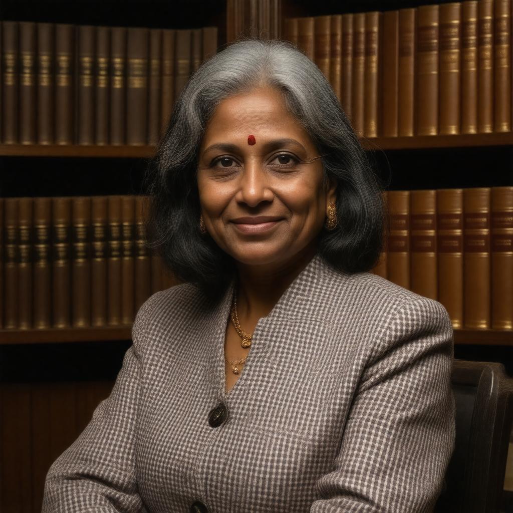 AI-created image of Bina Agarwal