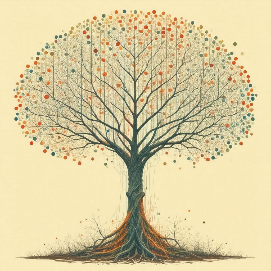 Click to view larger image AI-created image of Binary Search Tree