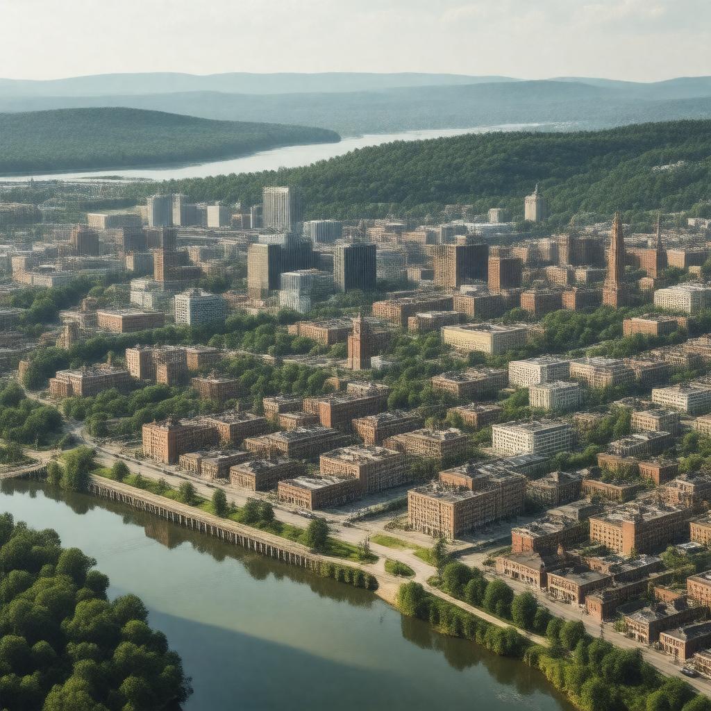 AI-created image of Binghamton, New York, United States