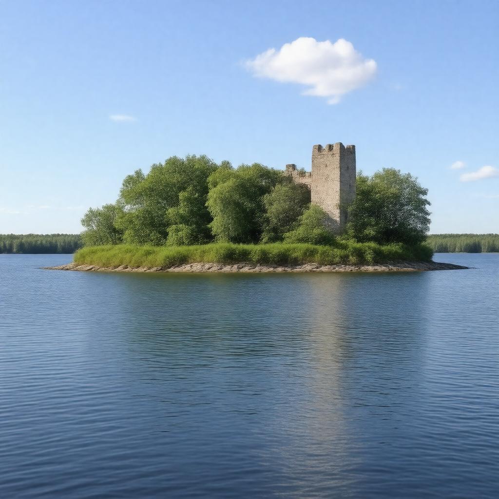 AI-created image of Birch Island (Birka)