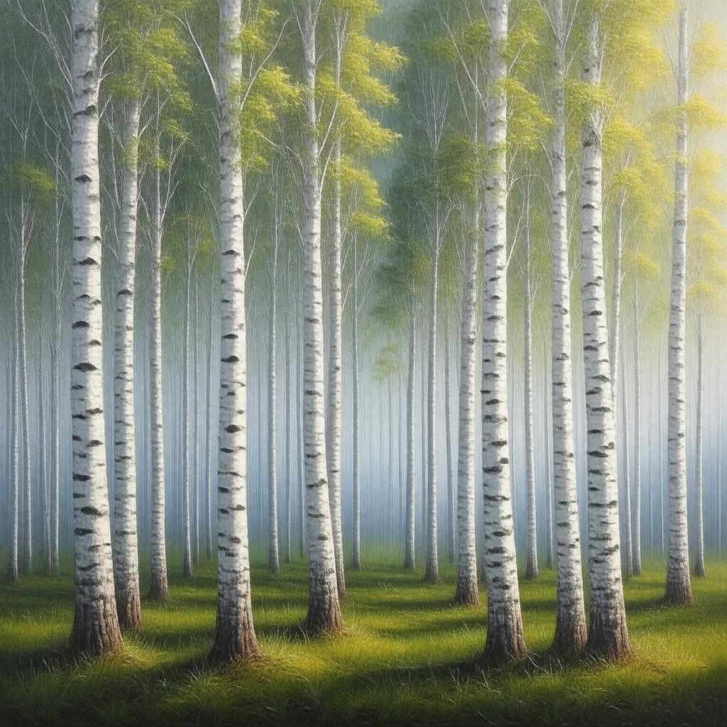 Click to view larger image AI-created image of Birches