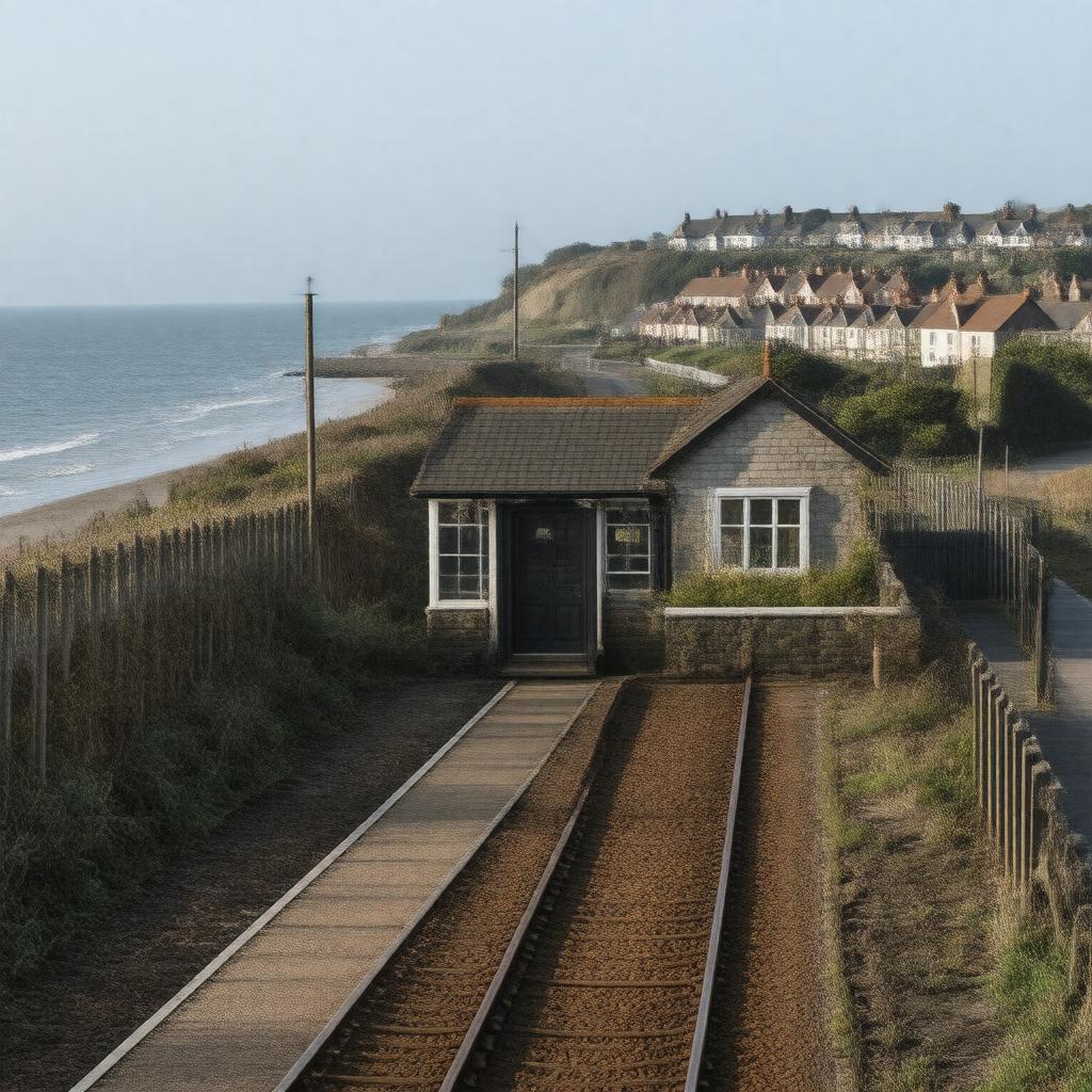 AI-created image of Birchington-on-Sea railway station