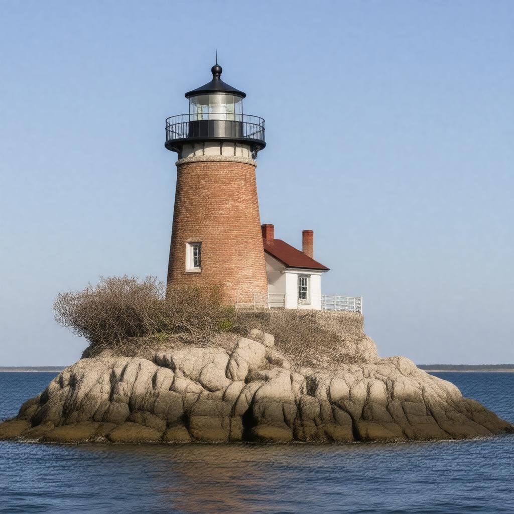 AI-created image of Bird Island Light