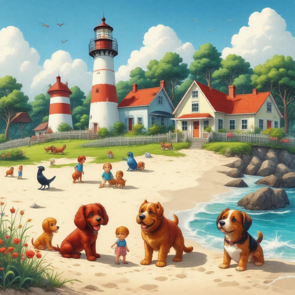 AI-created image of Birdwell Island