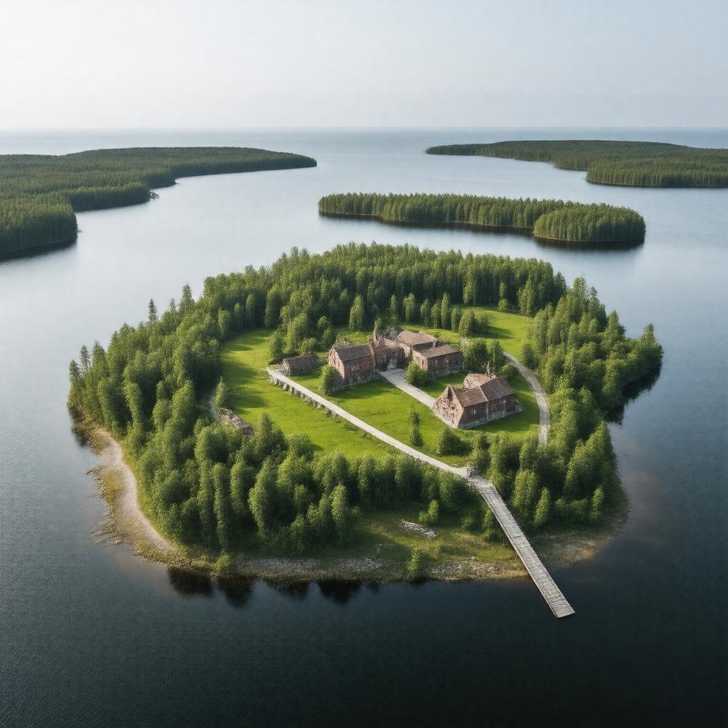 Click to view larger image AI-created image of Birka and Hovgården
