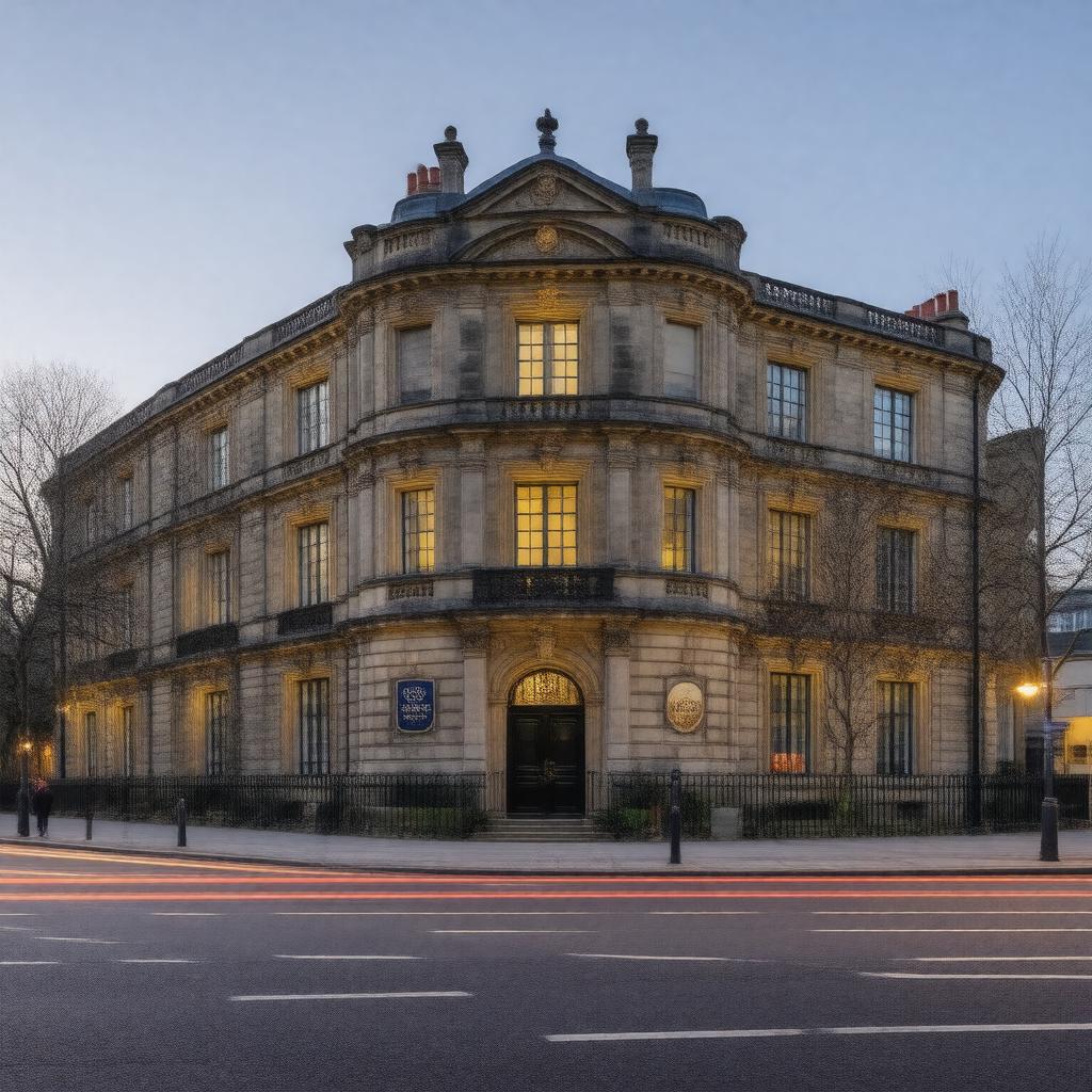 AI-created image of Birkbeck College, University of London