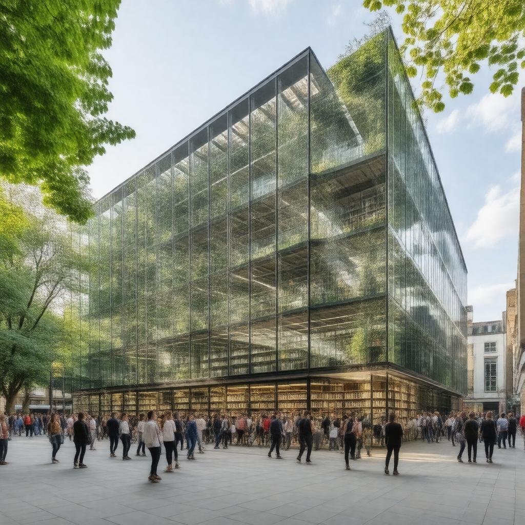 Click to view larger image AI-created image of Birkbeck Library