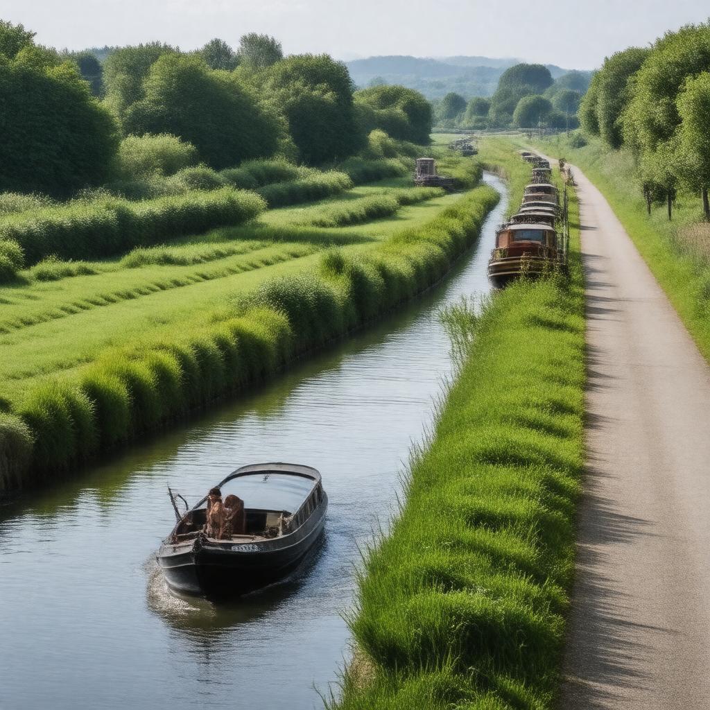 Click to view larger image AI-created image of Birmingham Canal Navigations